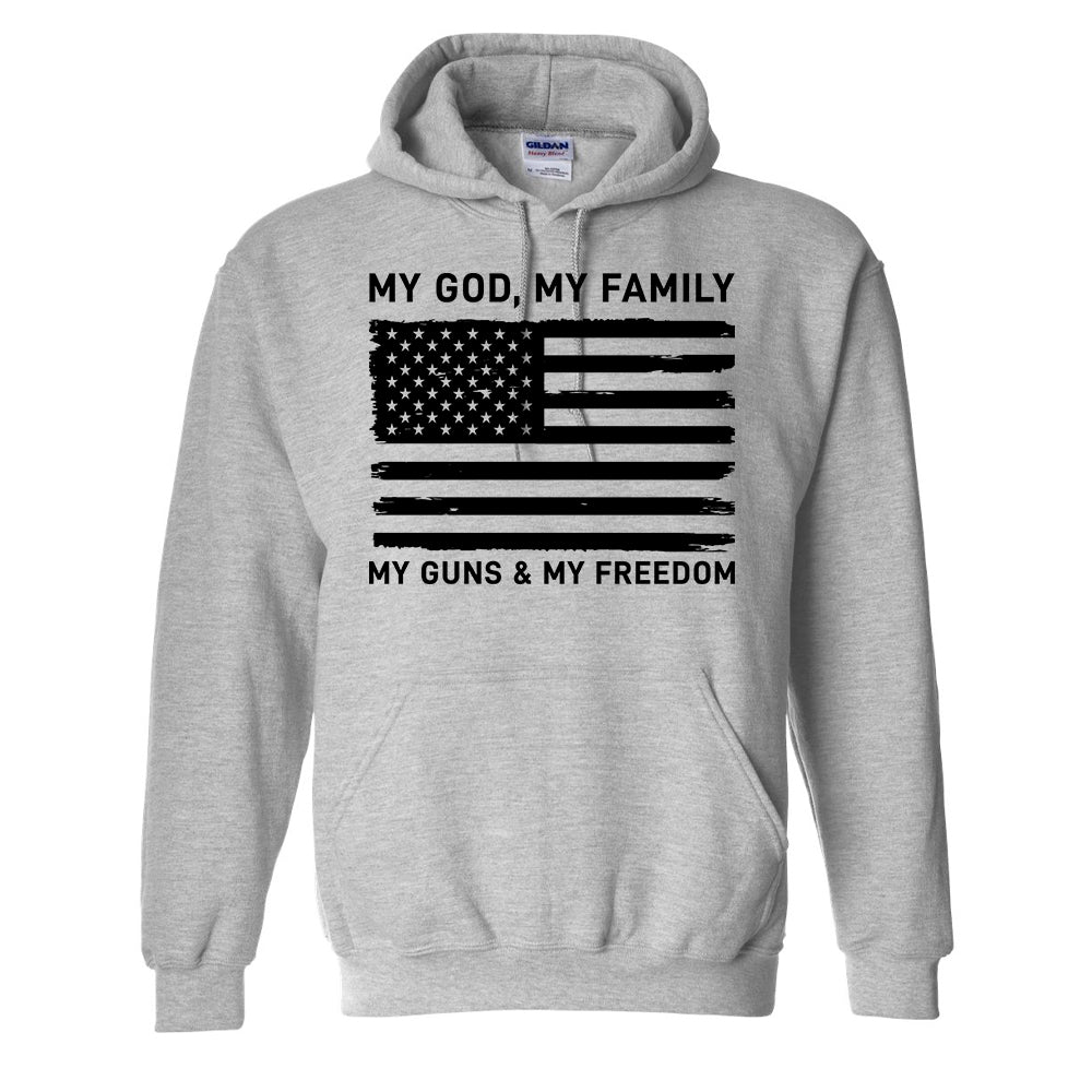 My God My Family My Guns Hoodie