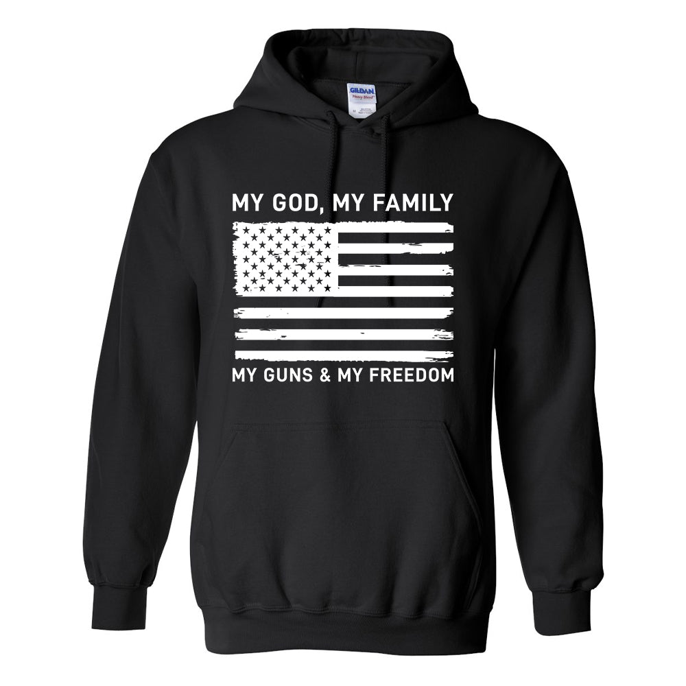 My God My Family My Guns Hoodie