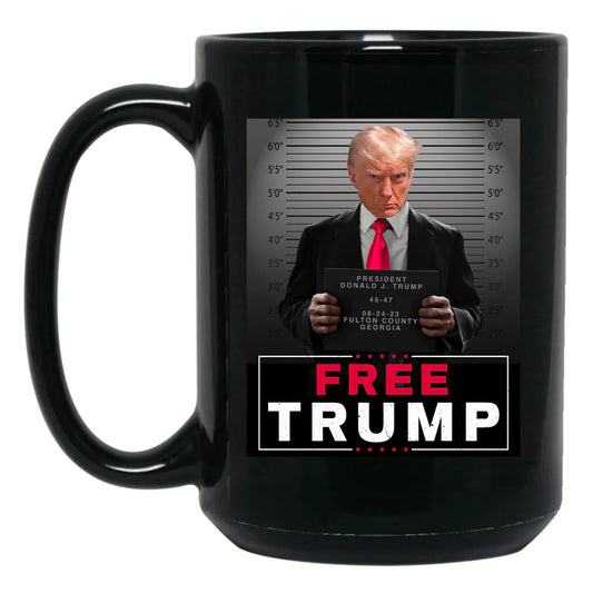 Free Trump Mug Shot Sign Mug