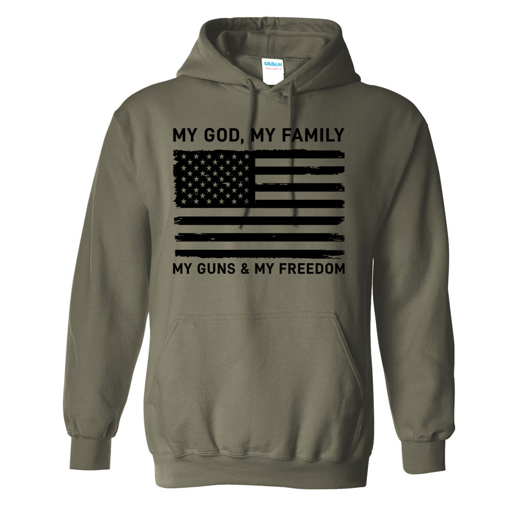 My God My Family My Guns Hoodie
